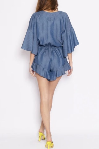 Combishort en jean - Bleu - Pinko