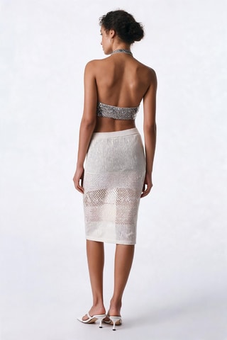 Jupe fourreau - Beige - Pinko
