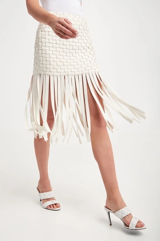 Jupe droite - Beige - Pinko