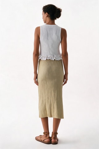 Jupe midi - Kaki - Pinko