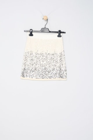Minijupe taille haute - Blanc - Pinko