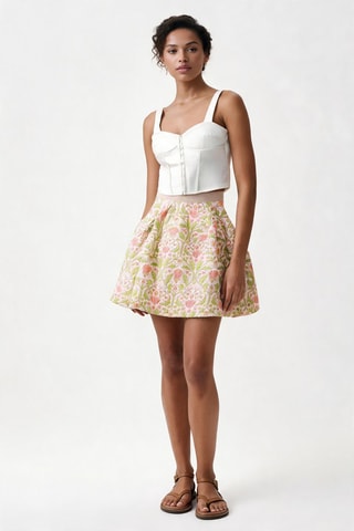 Jupe patineuse - Vert olive - Pinko