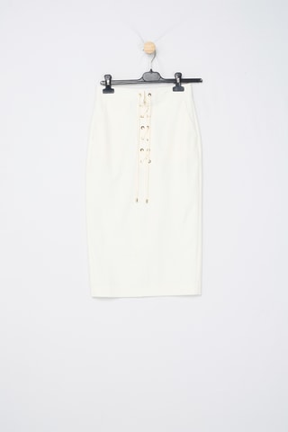 Jupe fourreau taille haute - Blanc - Pinko