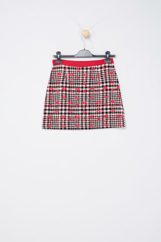 Jupe droite en tweed - Rouge - Pinko