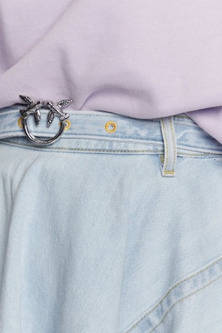Jupe patineuse en jean - Bleu - Pinko