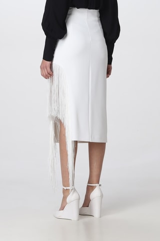 Jupe droite taille haute - Blanc - Pinko