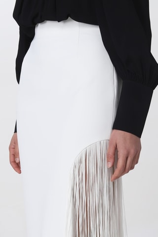 Jupe droite taille haute - Blanc - Pinko