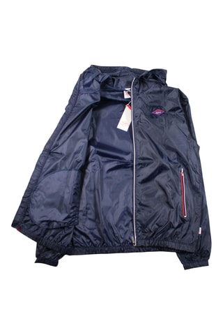 Windjack met capuchon. - Marineblauw