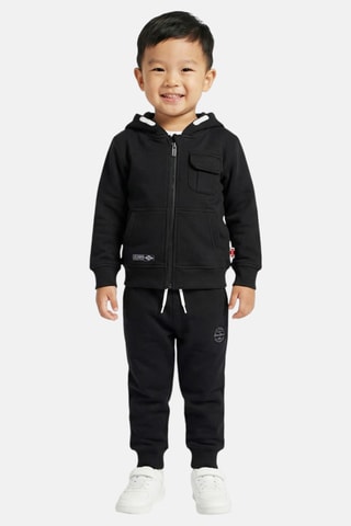 Sweater met Capuchon en Joggingbroek - Zwart