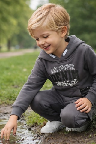 Sweater met Capuchon en Broek - Grijs