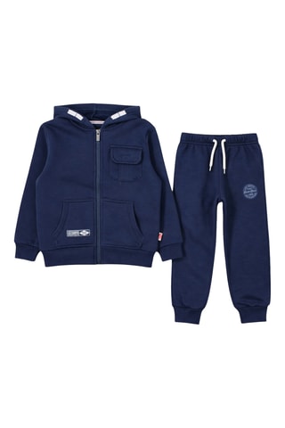 Sweater met Capuchon en Joggingbroek - Marineblauw