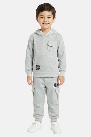 Sweater met Capuchon en Joggingbroek - Grijs