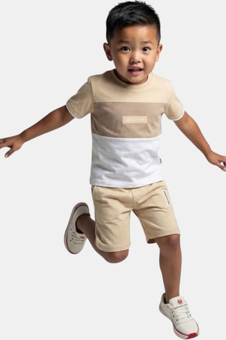 T-shirt en Short - Beige
