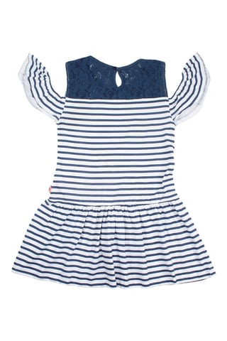 Jurk - Lee Cooper - Blauw, marineblauw en geel