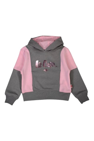 Sweater met Capuchon - Grijs en roze