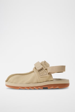 Zuecos de nobuk Beatnik - Beige