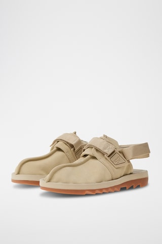 Zuecos de nobuk Beatnik - Beige