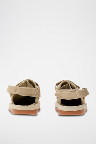 Zuecos de nobuk Beatnik - Beige