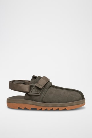 Zuecos de nobuk Beatnik - Verde