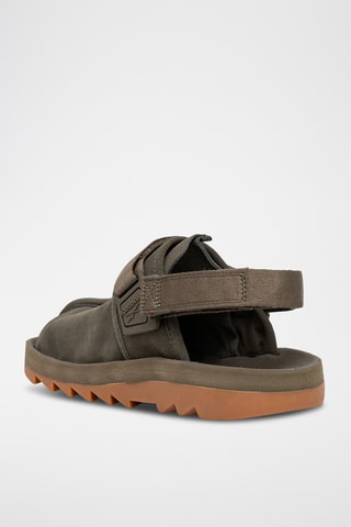 Zuecos de nobuk Beatnik - Verde