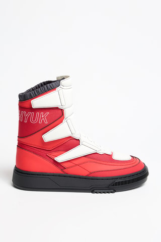 Botas Club C LTD Moto High - Rojo y blanco