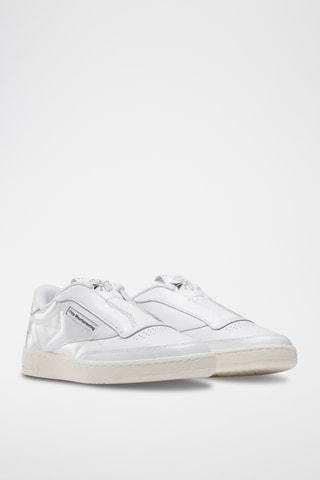 Slip-on de piel Club C 85 WM - Blanco y negro