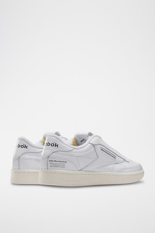 Slip-on de piel Club C 85 WM - Blanco y negro