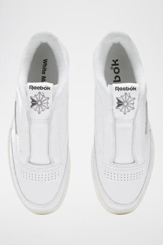 Slip-on de piel Club C 85 WM - Blanco y negro