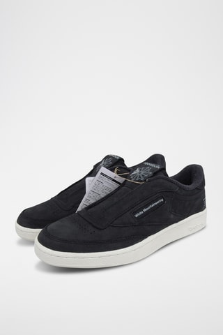 Slip-on de piel Club C 85 WM - Negro y blanco