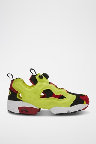 Slip-on Instapump Fury 94 - Verde flúor y rojo