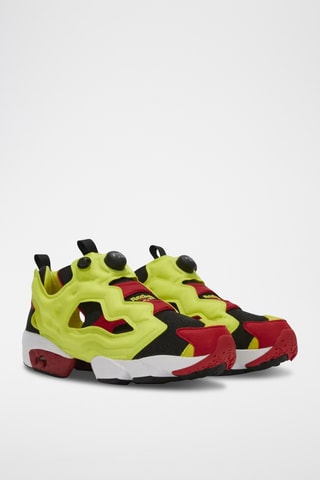 Slip-on Instapump Fury 94 - Verde flúor y rojo
