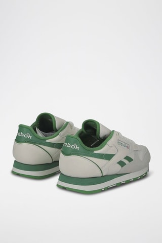 Zapatillas de nobuk Vintage - Blanco y verde