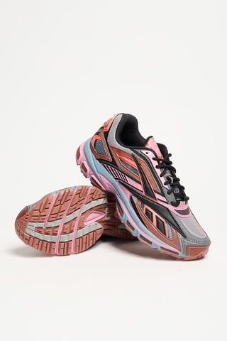 Zapatillas - Gris oscuro y rosa