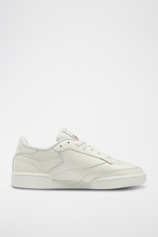 Zapatillas de piel Club C 85 - Blanco y crudo