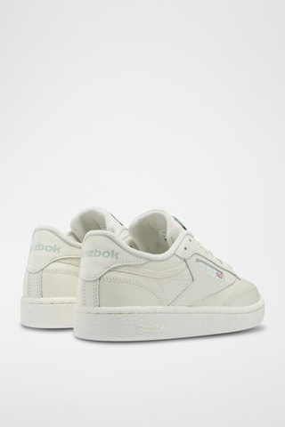 Zapatillas de piel Club C 85 - Blanco y crudo