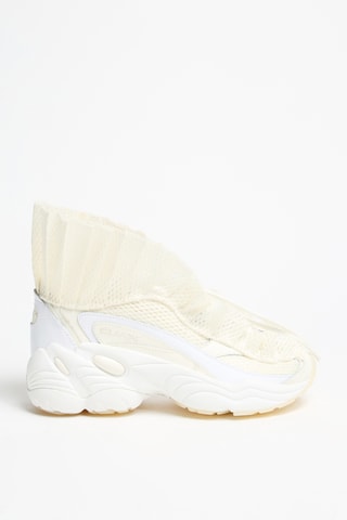 Zapatillas altas de piel DMX Ruffle - Crudo