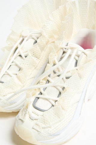 Zapatillas altas de piel DMX Ruffle - Crudo