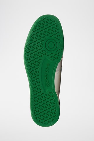 Zapatillas de piel Club C Revenge Vintage - Blanco y verde oscuro