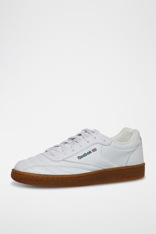 Zapatillas de piel Cub C Terrace - Blanco y azul marino