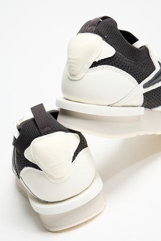 Zapatillas de piel Nylon Plus - Blanco