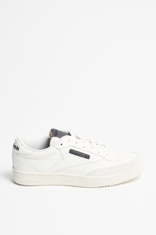 Zapatillas de piel Club C Suede - Blanco y marrón