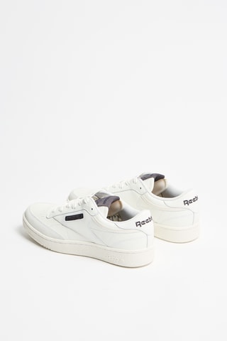 Zapatillas de piel Club C Suede - Blanco y marrón