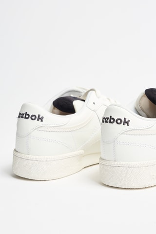 Zapatillas de piel Club C Suede - Blanco y marrón