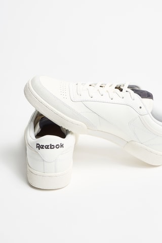 Zapatillas de piel Club C Suede - Blanco y marrón
