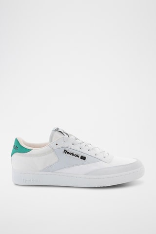 Zapatillas de piel Club C - Blanco y gris claro