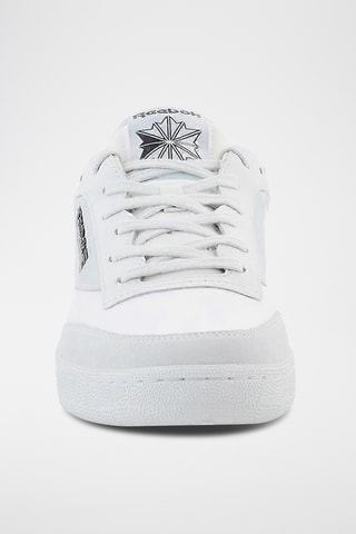 Zapatillas de piel Club C - Blanco y gris claro