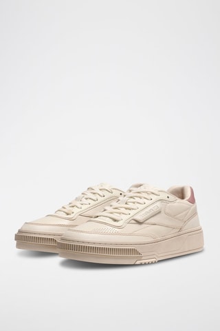 Zapatillas de piel Club LTD Vintage R - Beige y rosa viejo - Reebok