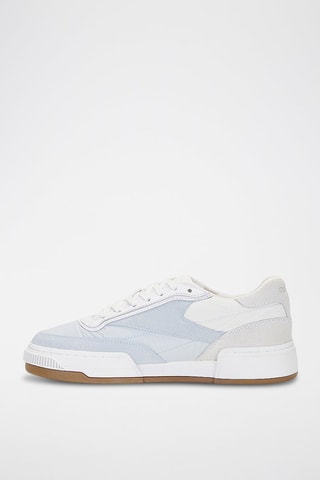 Zapatillas de piel Club LTD Vintage R - Blanco y azul