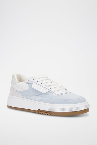 Zapatillas de piel Club LTD Vintage R - Blanco y azul