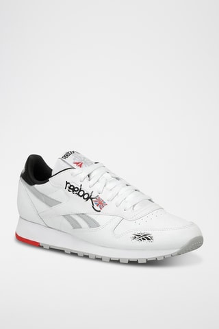 Zapatillas de piel Classic - Blanco